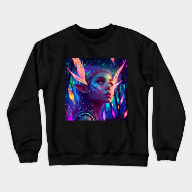 Elf Portrait Crewneck Sweatshirt by SmartPufferFish